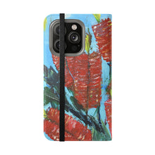 Load image into Gallery viewer, Rustic Bottle Brush - PHONE CASE WALLET - by Kerry Sandhu Art
