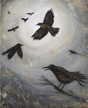 Load image into Gallery viewer, 'Come Join The Murder' - ORIGINAL ARTWORK - by Kerry Sandhu Art
