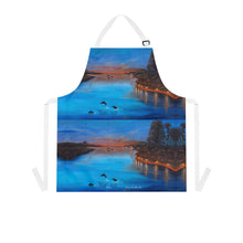 Load image into Gallery viewer, Apron - lightweight, silky finish 100% polyester, two front pockets. Many original artwork designs by Kerry Sandhu Art
