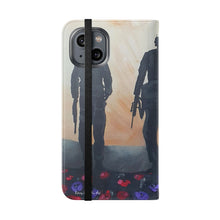 Load image into Gallery viewer, The Dust of Uruzgan (with Poppies) - PHONE CASE WALLET - by Kerry Sandhu Art
