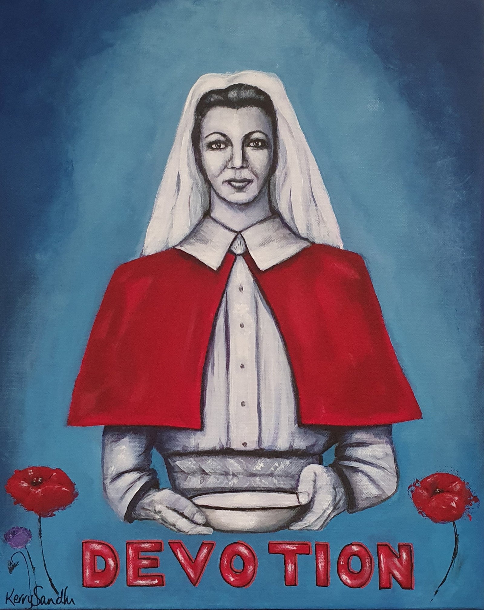 Nurses of ANZAC – ANZAC commemorative painting recognising the courage and compassion of military nurses, painted on ANZAC Day 2024