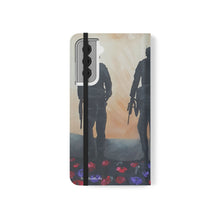 Load image into Gallery viewer, The Dust of Uruzgan (with Poppies) - PHONE CASE WALLET - by Kerry Sandhu Art
