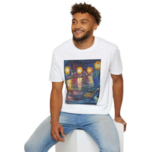 Load image into Gallery viewer, T-Shirt made from very soft materials, no side seams. Feels like bliss to wear! Many designs by Kerry Sandhu Art
