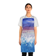 Load image into Gallery viewer, Apron - lightweight, silky finish 100% polyester, two front pockets. Many original artwork designs by Kerry Sandhu Art
