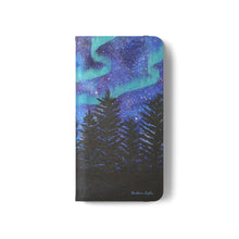 Load image into Gallery viewer, Northern Lights - PHONE CASE WALLET - by Kerry Sandhu Art
