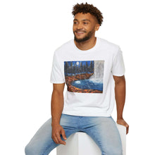 Load image into Gallery viewer, T-Shirt made from very soft materials, no side seams. Feels like bliss to wear! Many designs by Kerry Sandhu Art
