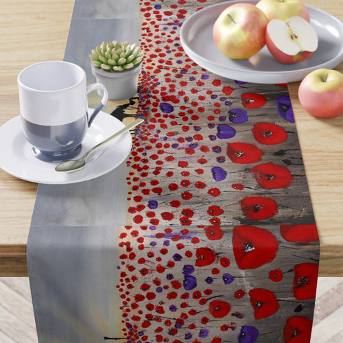 Table runner - Lightweight, hemmed, soft to touch, water-resistant. Vivid sublimated prints by Kerry Sandhu Art