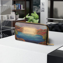 Load image into Gallery viewer, Pockets for cash, c/cards, coins, &amp; more. Stylish faux leather, lots of original artworks by Kerry Sandhu Art to choose from
