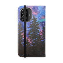 Load image into Gallery viewer, Northern Lights - PHONE CASE WALLET - by Kerry Sandhu Art
