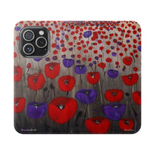 Load image into Gallery viewer, Benedictus (Poppies Only) - PHONE CASE WALLET - by Kerry Sandhu Art
