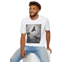 Load image into Gallery viewer, T-Shirt made from very soft materials, no side seams. Feels like bliss to wear! Many designs by Kerry Sandhu Art

