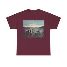 Load image into Gallery viewer, The Band Played Waltzing Matilda - Unisex HEAVY COTTON TEE - by Kerry Sandhu Art
