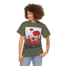 Load image into Gallery viewer, For The Fallen - Unisex HEAVY COTTON TEE - by Kerry Sandhu Art
