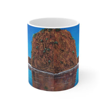 Load image into Gallery viewer, 11oz BPA, lead-free, microwave/dishwasher safe, white ceramic, vivid colours. Many original artworks by Kerry Sandhu Art
