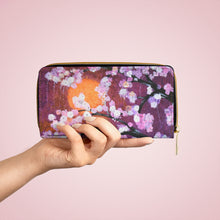 Load image into Gallery viewer, Cherry Blossom - ZIPPER WALLET - Designed from original artwork
