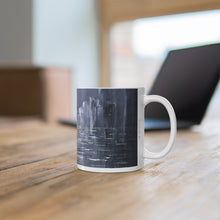 Load image into Gallery viewer, 11oz BPA, lead-free, microwave/dishwasher safe, white ceramic, vivid colours. Many original artworks by Kerry Sandhu Art
