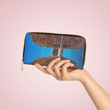 Load image into Gallery viewer, Pockets for cash, c/cards, coins, &amp; more. Stylish faux leather, lots of original artworks by Kerry Sandhu Art to choose from
