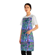 Load image into Gallery viewer, Apron - lightweight, silky finish 100% polyester, two front pockets. Many original artwork designs by Kerry Sandhu Art
