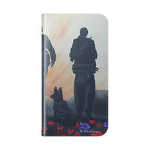 Load image into Gallery viewer, The Dust of Uruzgan (with Poppies) - PHONE CASE WALLET - by Kerry Sandhu Art
