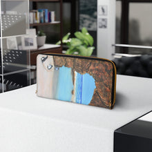 Load image into Gallery viewer, Pockets for cash, c/cards, coins, &amp; more. Stylish faux leather, lots of original artworks by Kerry Sandhu Art to choose from
