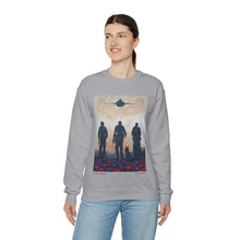Load image into Gallery viewer, The Dust of Uruzgan - UNISEX Heavy Blend SWEATSHIRT - Designed from Original ANZAC Day artwork (Image on front)
