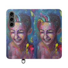 Load image into Gallery viewer, Raining Glitter - PHONE CASE WALLET for Samsung &amp; iPhones - by Kerry Sandhu Art
