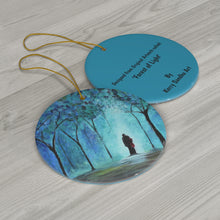 Load image into Gallery viewer, Forest of Light - CERAMIC ORNAMENT - Designed from Original Artwork
