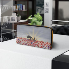 Load image into Gallery viewer, Pockets for cash, c/cards, coins, &amp; more. Stylish faux leather, lots of original artworks by Kerry Sandhu Art to choose from
