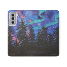 Load image into Gallery viewer, Northern Lights - PHONE CASE WALLET - by Kerry Sandhu Art
