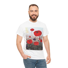 Load image into Gallery viewer, For The Fallen - Unisex HEAVY COTTON TEE - by Kerry Sandhu Art
