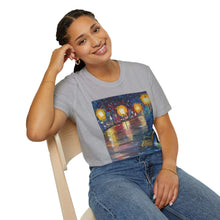 Load image into Gallery viewer, T-Shirt made from very soft materials, no side seams. Feels like bliss to wear! Many designs by Kerry Sandhu Art
