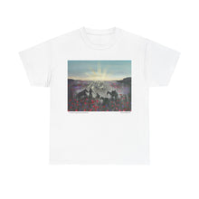 Load image into Gallery viewer, The Band Played Waltzing Matilda - Unisex HEAVY COTTON TEE - by Kerry Sandhu Art

