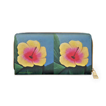 Load image into Gallery viewer, Hibiscus - ZIPPER WALLET - Designed from original artwork
