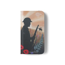 Load image into Gallery viewer, Spirit of the A N Z A Cs - PHONE CASE WALLET - by Kerry Sandhu Art
