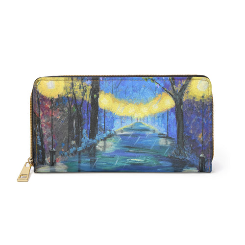 Pockets for cash, c/cards, coins, & more. Stylish faux leather, lots of original artworks by Kerry Sandhu Art to choose from