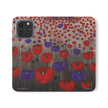 Load image into Gallery viewer, Benedictus (Poppies Only) - PHONE CASE WALLET - by Kerry Sandhu Art
