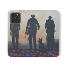 Load image into Gallery viewer, The Dust of Uruzgan (with Poppies) - PHONE CASE WALLET - by Kerry Sandhu Art

