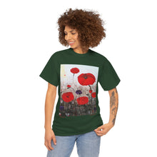 Load image into Gallery viewer, For The Fallen - Unisex HEAVY COTTON TEE - by Kerry Sandhu Art

