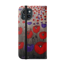 Load image into Gallery viewer, Benedictus (Poppies Only) - PHONE CASE WALLET - by Kerry Sandhu Art

