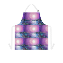 Load image into Gallery viewer, Apron - lightweight, silky finish 100% polyester, two front pockets. Many original artwork designs by Kerry Sandhu Art
