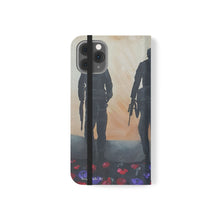 Load image into Gallery viewer, The Dust of Uruzgan (with Poppies) - PHONE CASE WALLET - by Kerry Sandhu Art
