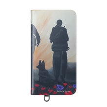 Load image into Gallery viewer, The Dust of Uruzgan (with Poppies) - PHONE CASE WALLET - by Kerry Sandhu Art
