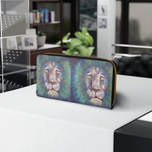 Load image into Gallery viewer, Pockets for cash, c/cards, coins, &amp; more. Stylish faux leather, lots of original artworks by Kerry Sandhu Art to choose from

