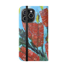 Load image into Gallery viewer, Rustic Bottle Brush - PHONE CASE WALLET - by Kerry Sandhu Art
