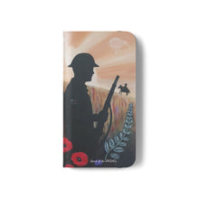 Load image into Gallery viewer, Spirit of the A N Z A Cs - PHONE CASE WALLET - by Kerry Sandhu Art
