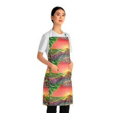 Load image into Gallery viewer, Apron - lightweight, silky finish 100% polyester, two front pockets. Many original artwork designs by Kerry Sandhu Art
