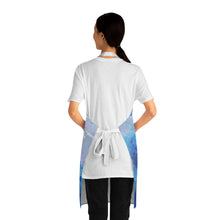 Load image into Gallery viewer, Apron - lightweight, silky finish 100% polyester, two front pockets. Many original artwork designs by Kerry Sandhu Art
