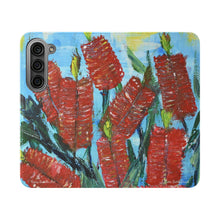 Load image into Gallery viewer, Rustic Bottle Brush - PHONE CASE WALLET - by Kerry Sandhu Art
