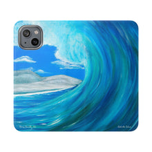 Load image into Gallery viewer, Ride the Wave - PHONE CASE WALLET - by Kerry Sandhu Art

