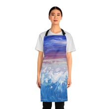 Load image into Gallery viewer, Apron - lightweight, silky finish 100% polyester, two front pockets. Many original artwork designs by Kerry Sandhu Art
